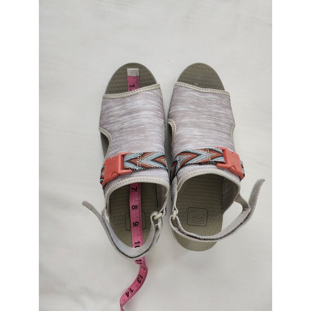 MUK LUKS Women's Clay Boardwalk Parade Microfiber Slingback Mule Sandal Size 9 - Picture 15 of 16